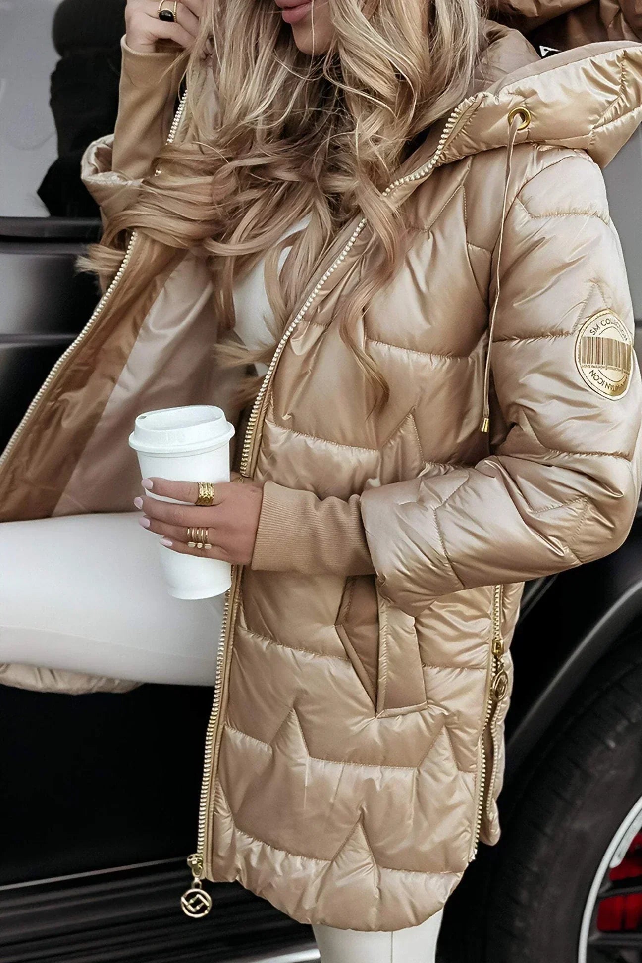 Ardella | Elegant Padded Hooded Coat