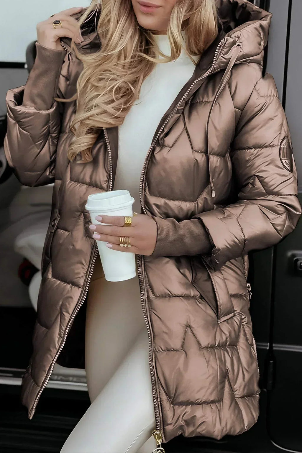 Ardella | Elegant Padded Hooded Coat