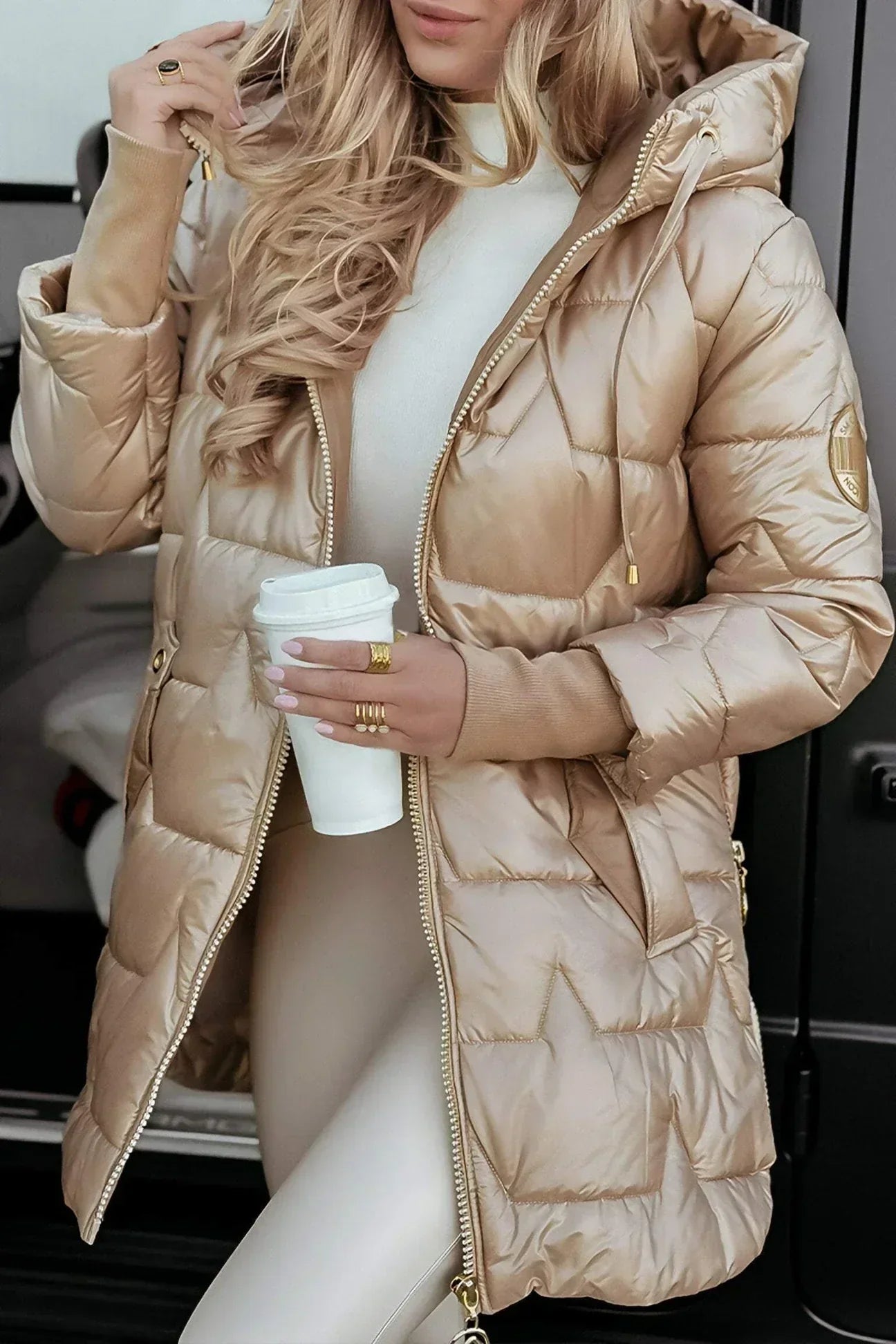 Ardella | Elegant Padded Hooded Coat