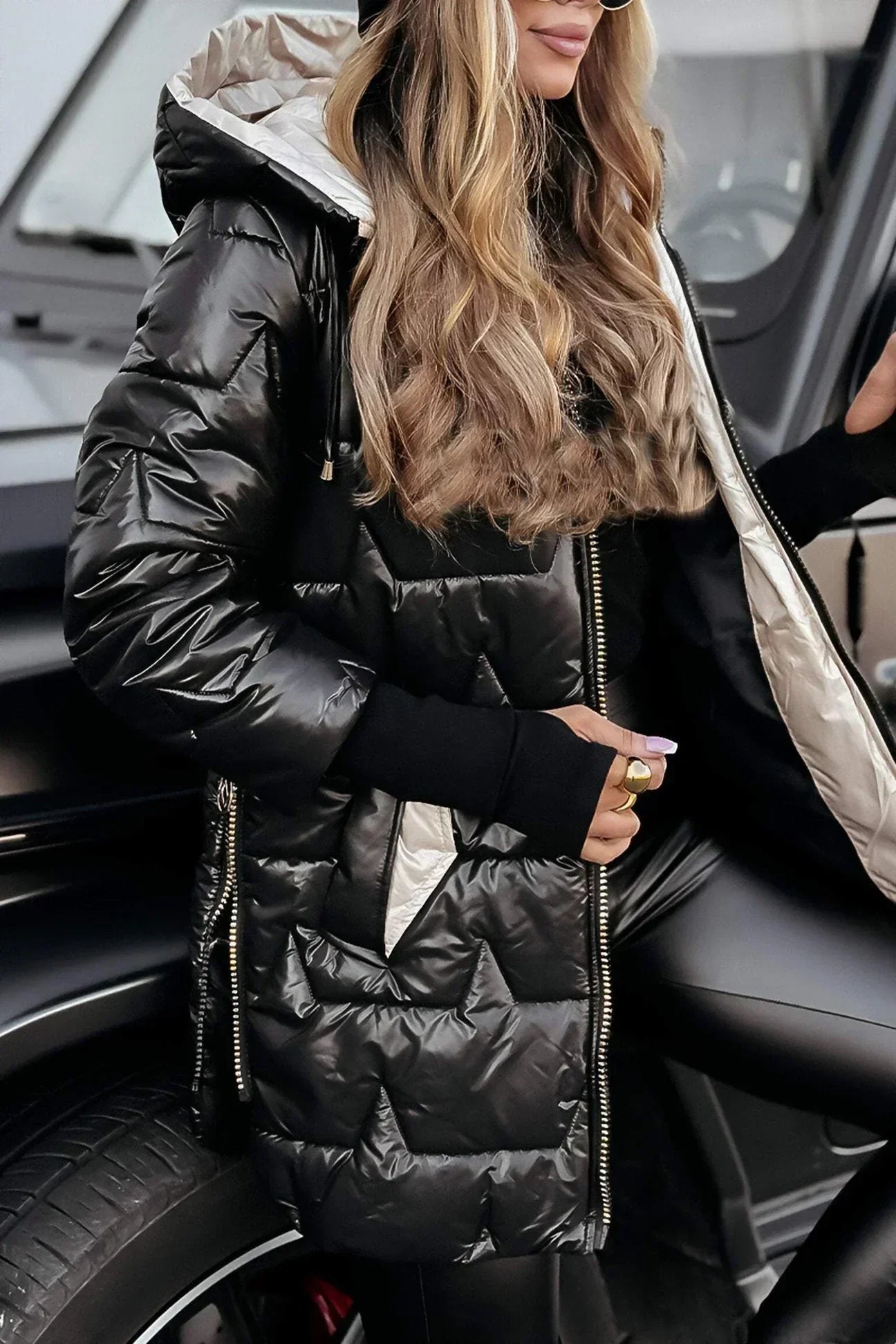 Ardella | Elegant Padded Hooded Coat