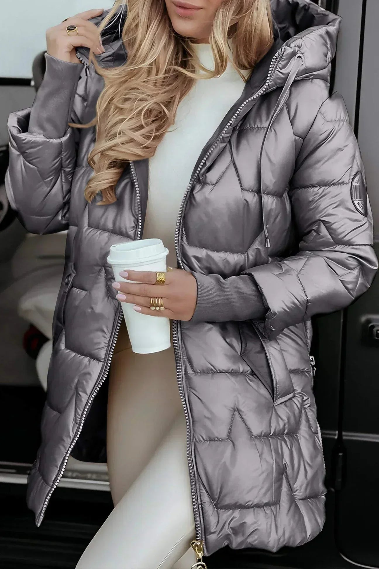 Ardella | Elegant Padded Hooded Coat