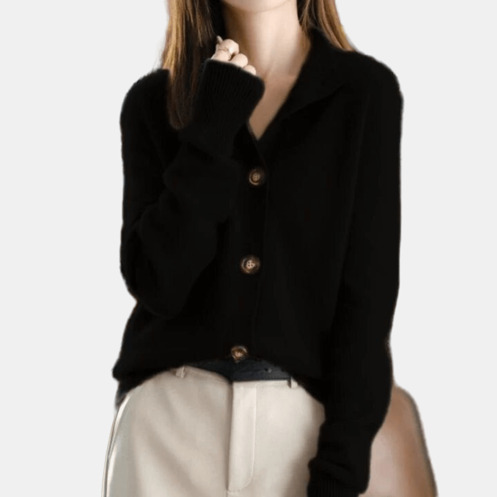 Rianne Luxurious Knit Cardigan – styled view