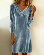 Rhosellea - Women's Velvet Dress
