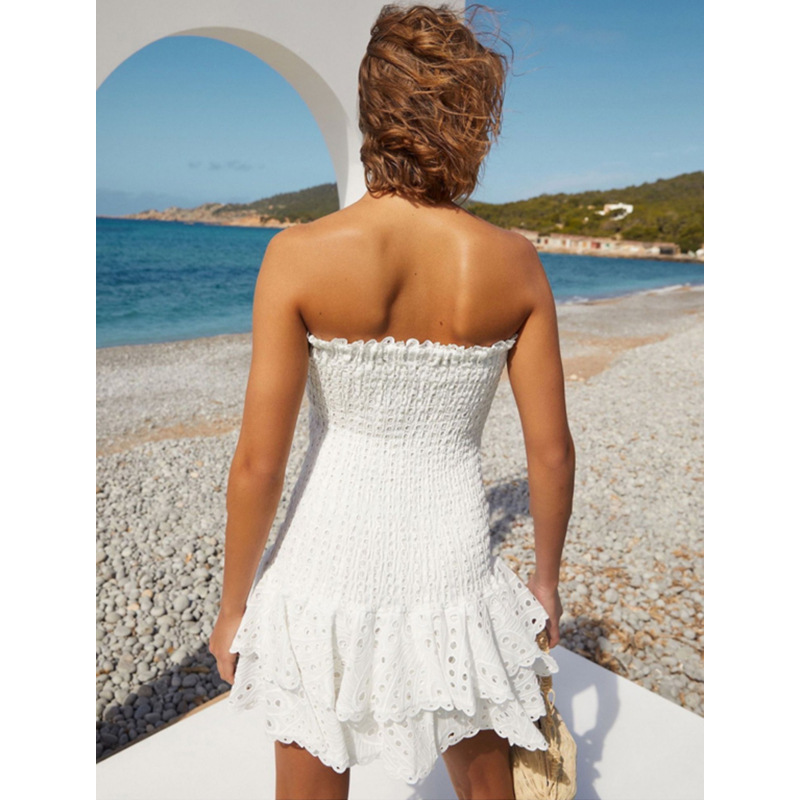 Dahlia | Smocked Strapless Mini Dress