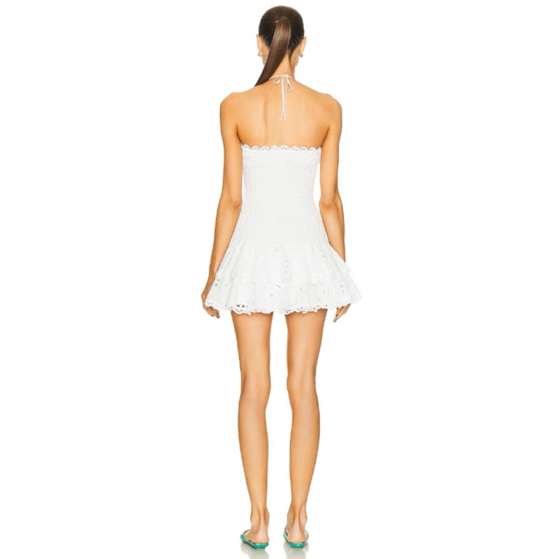 Dahlia | Smocked Strapless Mini Dress