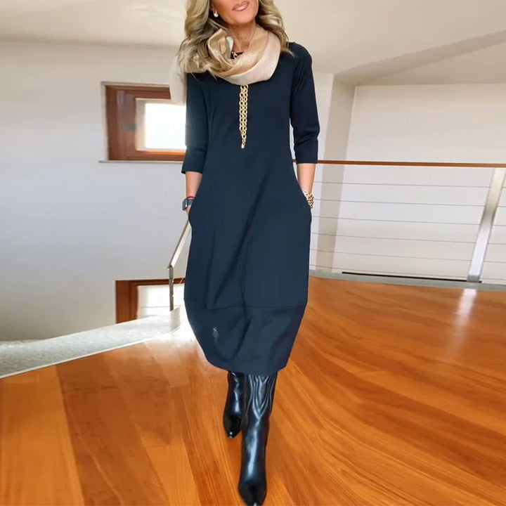 Inès - Elegant and Comfortable Vintage Maxi Dress
