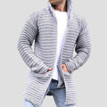 Harrison | Mid-Length Stand Collar Knit Cardigan