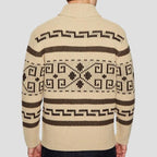 Maxwell | Geometric Lapel Sweater Knit Cardigan