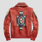 Adrian | Vintage Jacquard Lapel Knit Cardigan
