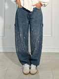 Delaney | Loose Fit Glitter Jeans