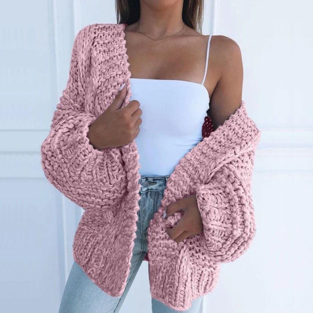 Cecily | Chunky Knit Cardigan