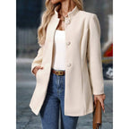 Fiona | Elegant Stand-Collar Coat