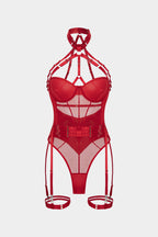 Lea | Backless Lingerie Garter Set
