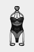 Lea | Backless Lingerie Garter Set