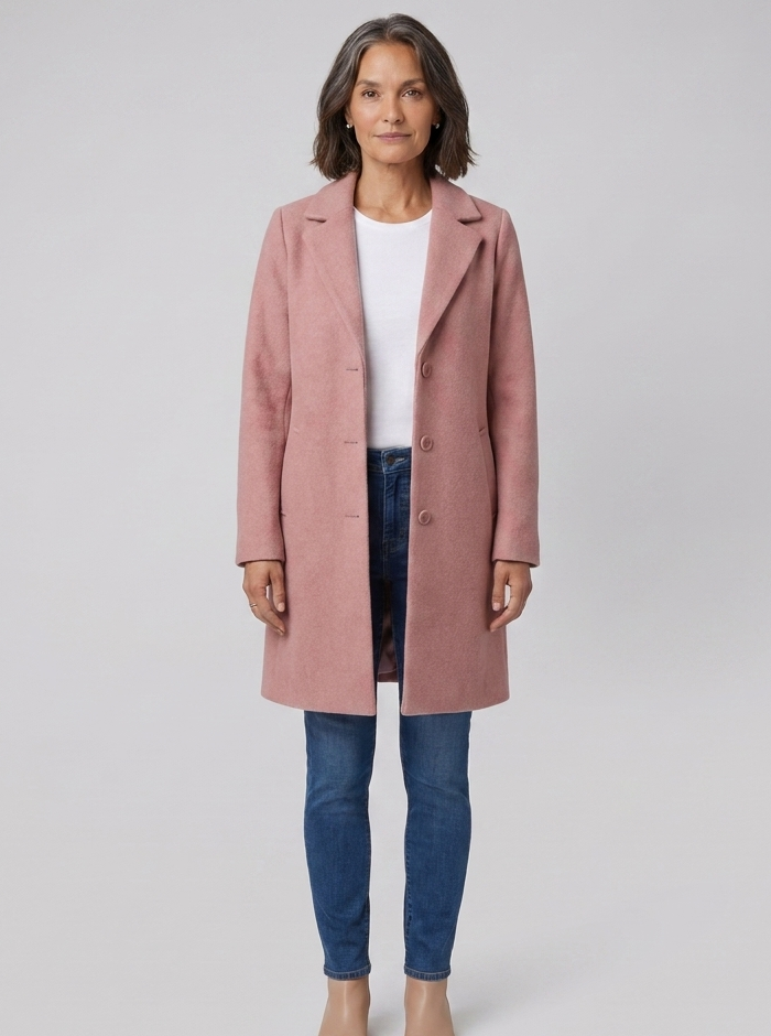 Baylea single-breasted long coat