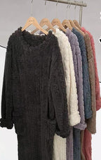 Oravienna - Ultra-Soft Jacquard Fleece Winter Dress