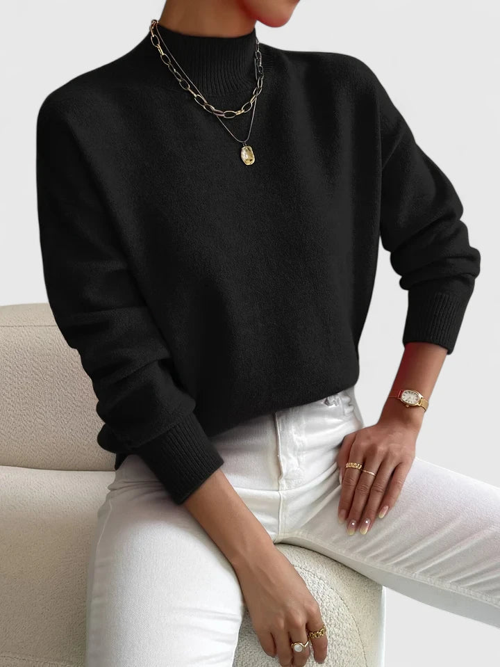 Wren | Elegant Mock-Neck Sweater