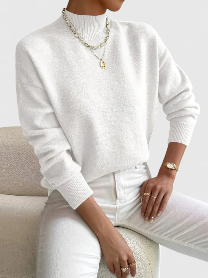 Wren | Elegant Mock-Neck Sweater