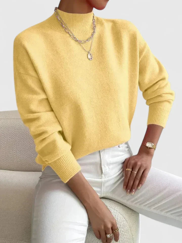 Wren | Elegant Mock-Neck Sweater