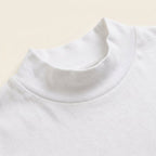 Vera Noir Maverick brushed cotton mock neck fabric detail