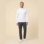 Vera Noir Maverick mock-neck long sleeve t-shirt, front view