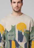 Elora cat-motif knit sweater