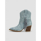 Corinne | Tasseled Western Ankle Boots