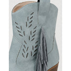 Corinne | Tasseled Western Ankle Boots