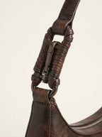 Alden shoulder bag, carabiner clip hardware detail
