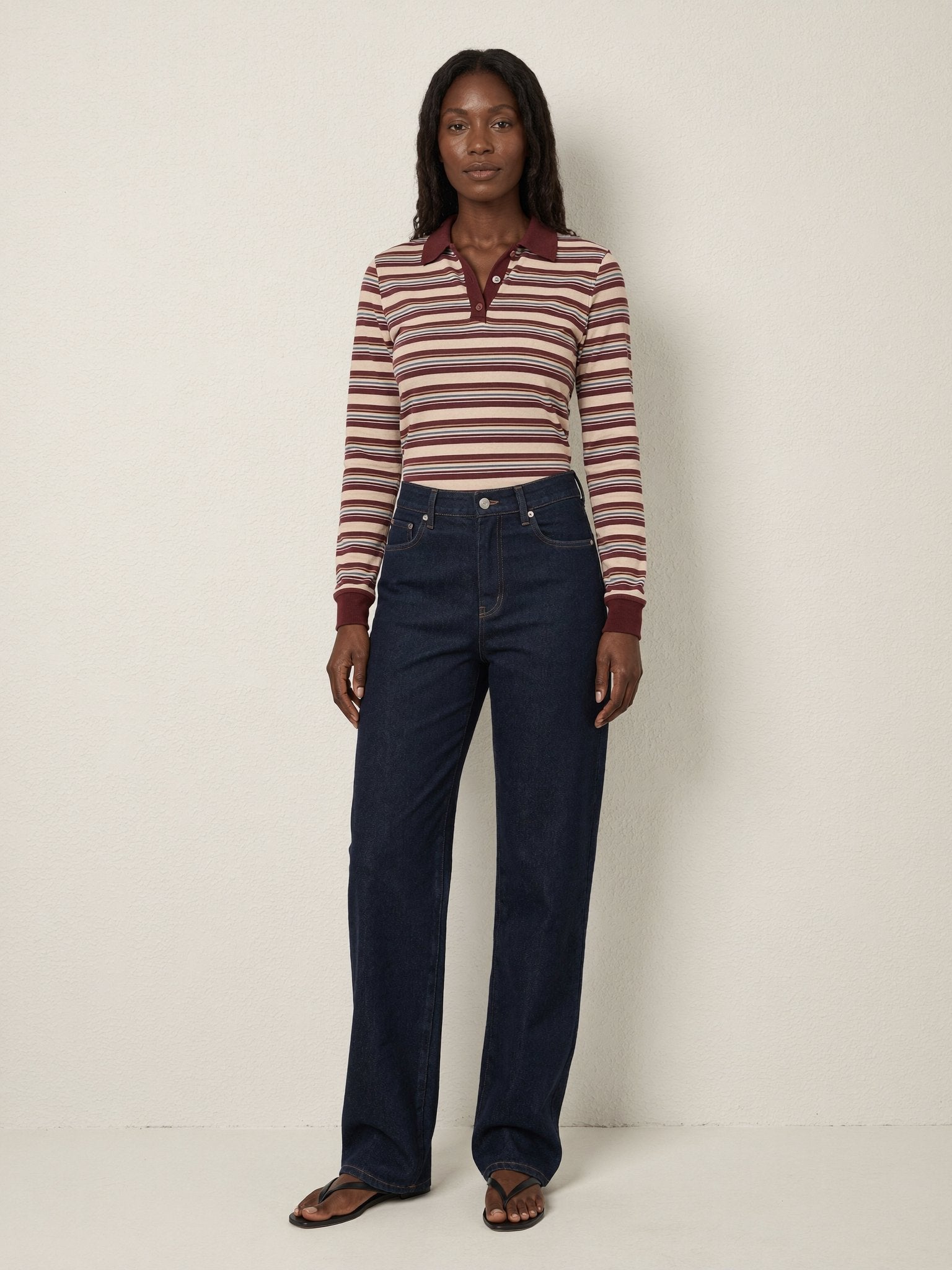 Idris | Wide Leg Jeans - Dark Indigo