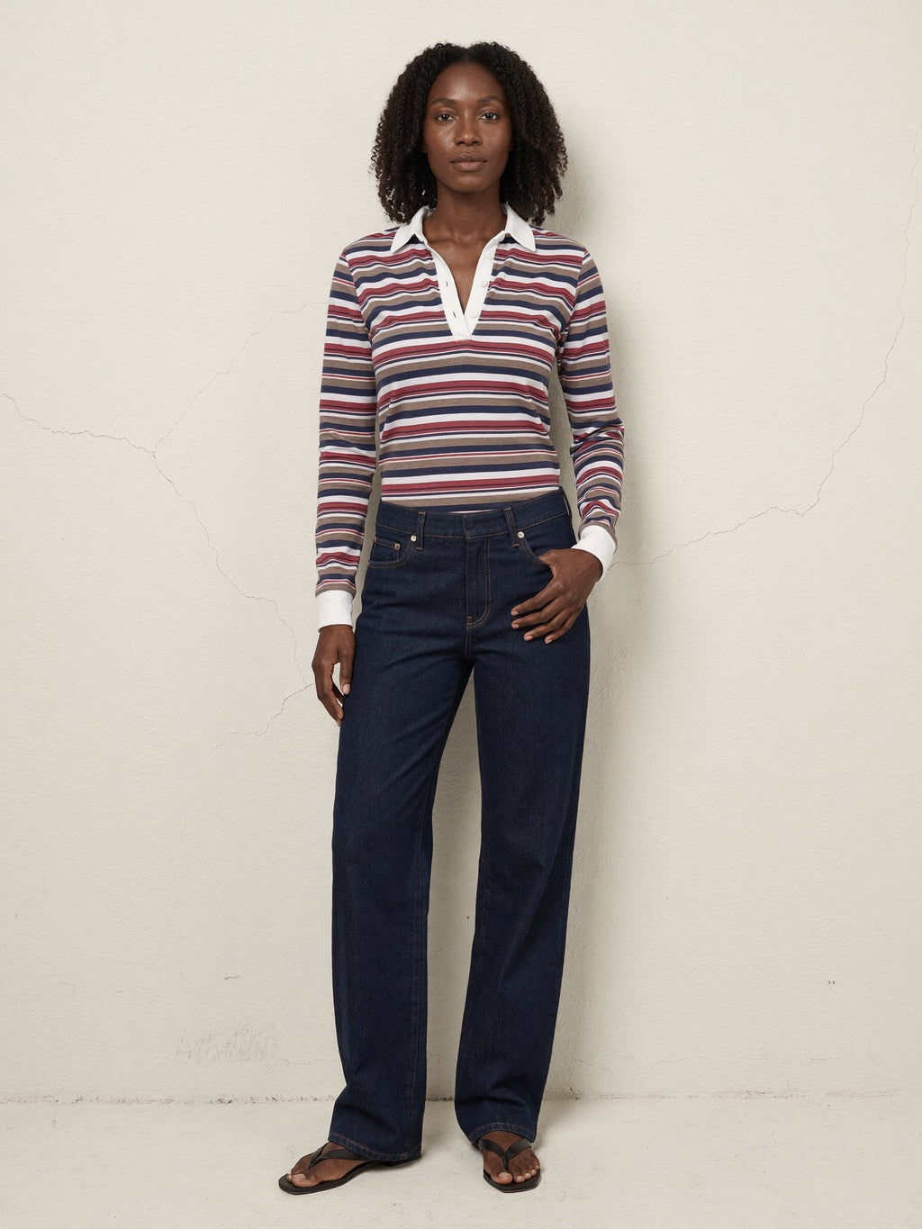 Idris | Wide Leg Jeans - Dark Indigo