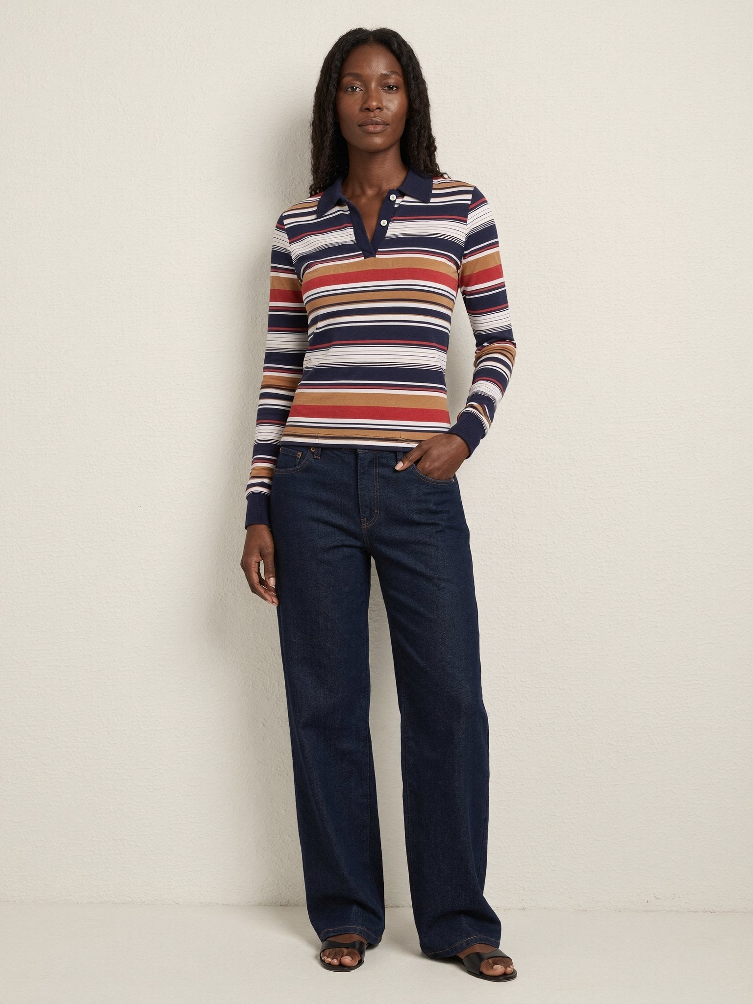 Idris | Wide Leg Jeans - Dark Indigo