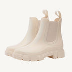 Stormy waterproof chelsea rain boots, beige
