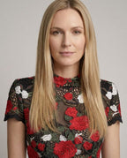 Zinnia Floral Lace Tulip Dress - portrait