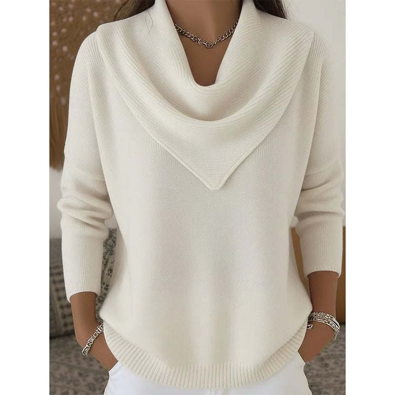 Heather | Elegant Cowl-Neck Sweater