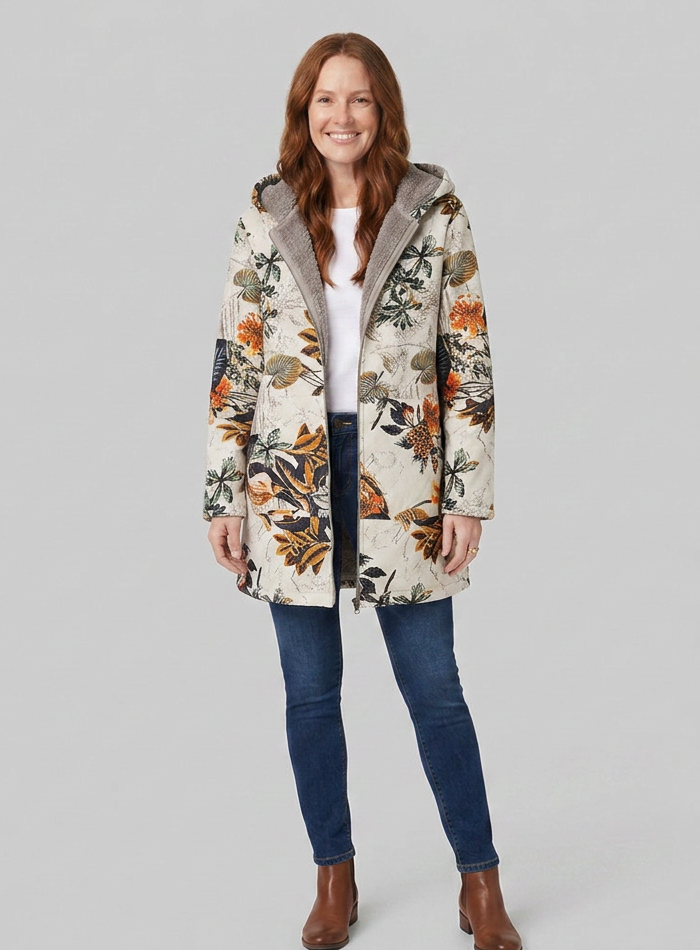 Flora floral winter parka