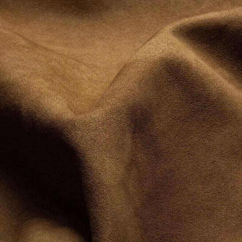 Declan | Colorblock Suede and Polar Fleece Lapel Mid-Length Coat