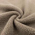 Declan | Colorblock Suede and Polar Fleece Lapel Mid-Length Coat