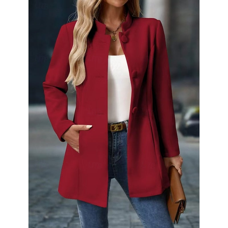 Fiona | Elegant Stand-Collar Coat