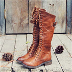Matilda | Tall Lace-Up Riding Boots
