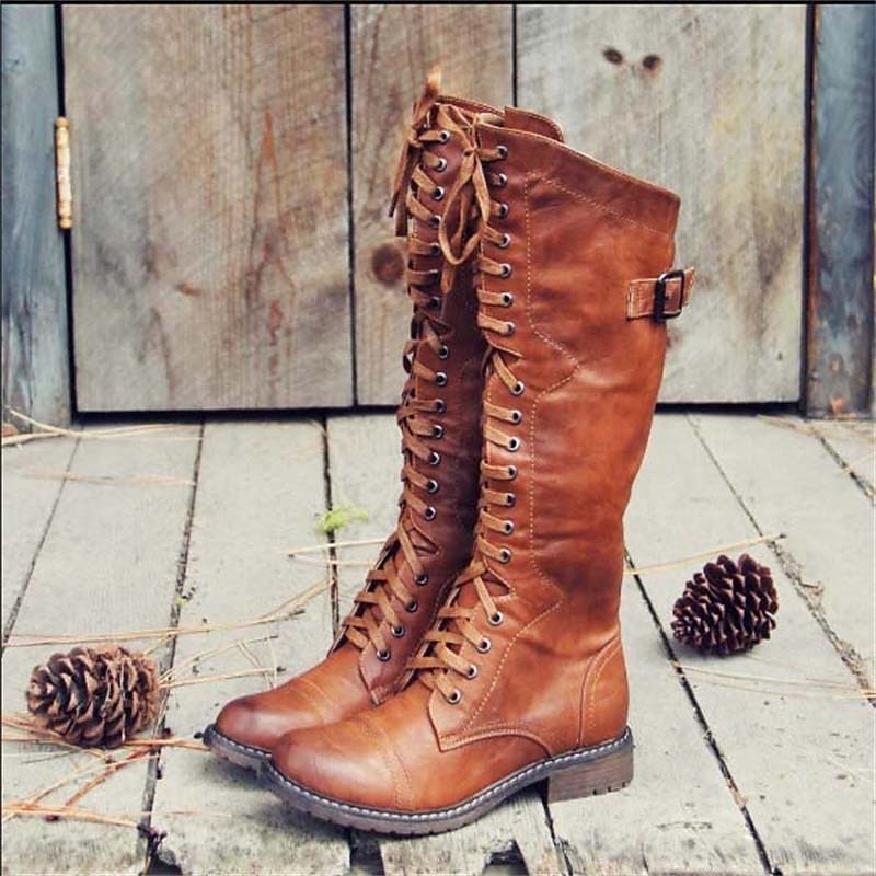 Matilda | Tall Lace-Up Riding Boots
