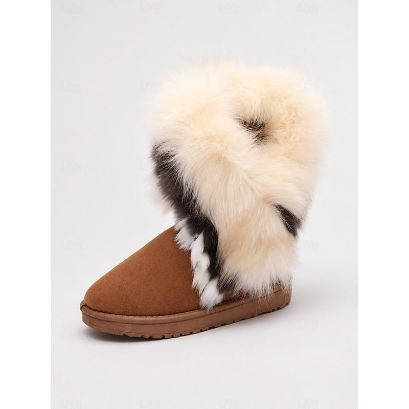 Ramona | Fluffy-Trimmed Winter Boots