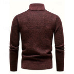 Donovan Quarter-Zip Stand-Collar Sweater - detail