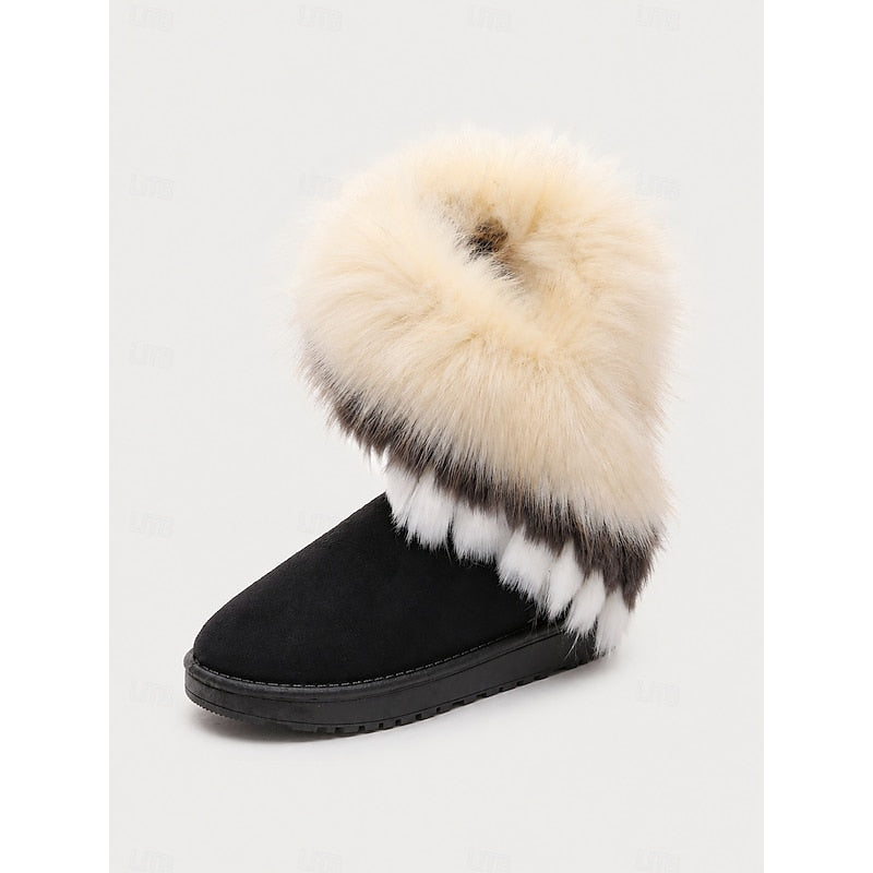 Ramona | Fluffy-Trimmed Winter Boots