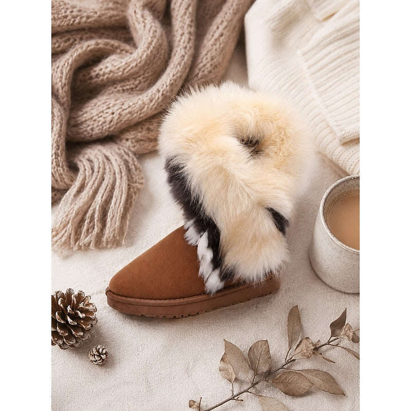 Ramona | Fluffy-Trimmed Winter Boots