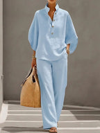 Vienna | Elegant Wide Leg Two-Piece Set