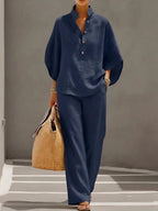 Vienna | Elegant Wide Leg Two-Piece Set