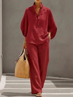 Vienna | Elegant Wide Leg Two-Piece Set