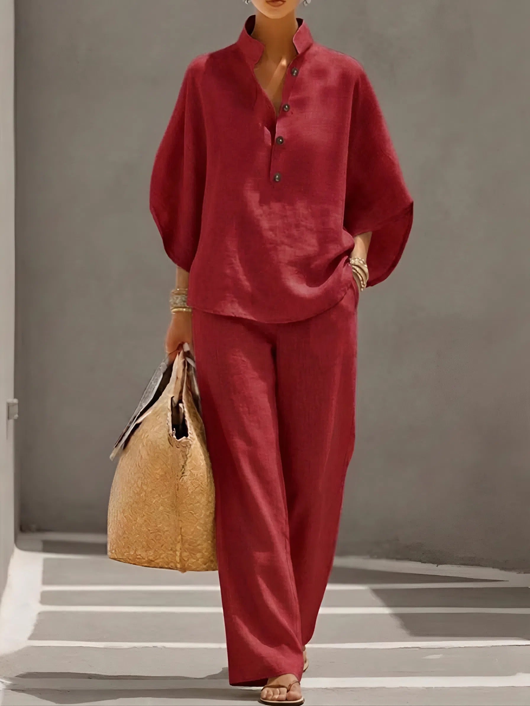 Vienna | Elegant Wide Leg Two-Piece Set