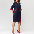 Hermine - Elegant Women's Dress with Side Closure